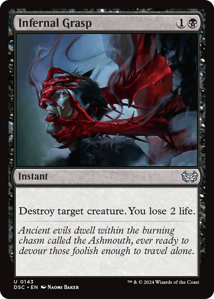 Infernal Grasp (DSC-143) [Duskmourn: House of Horror Commander]