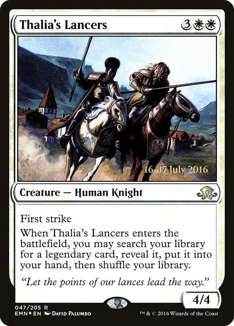 Thalia's Lancers (PRE-47S) [Eldritch Moon Promos] Foil