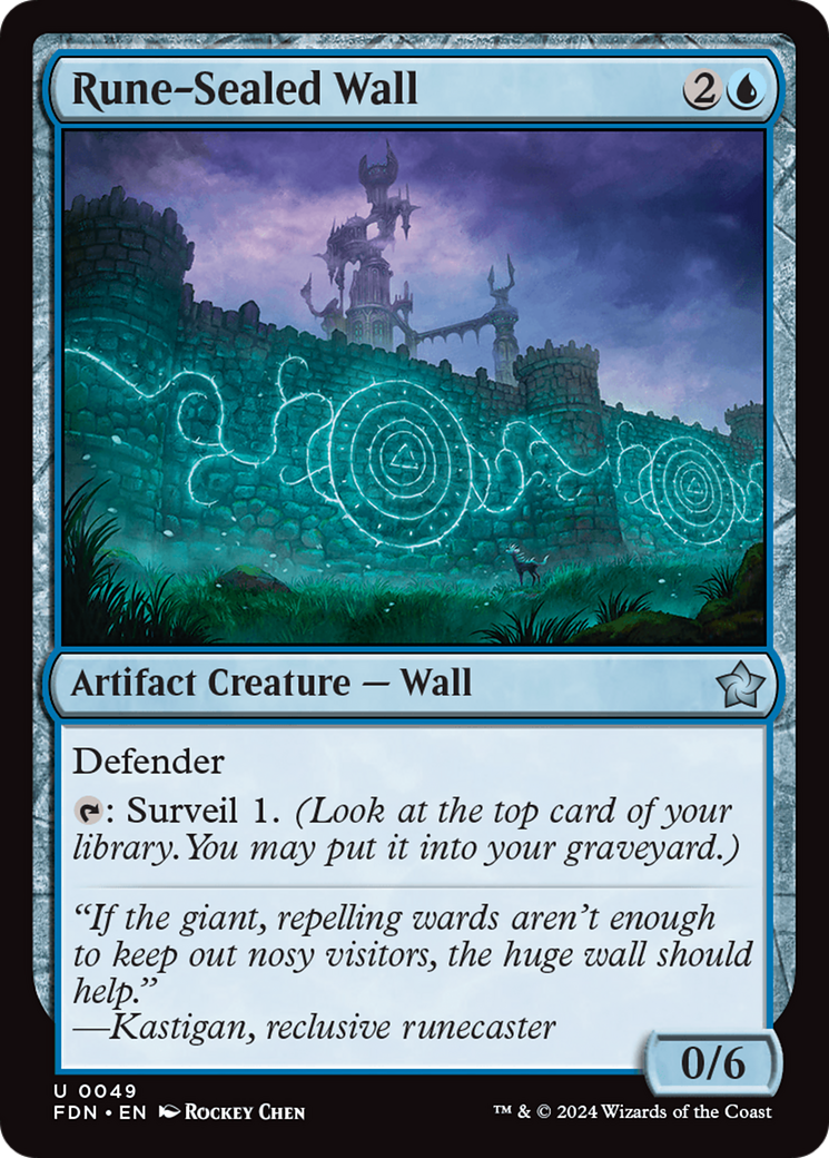 Rune-Sealed Wall (FDN-049) [Foundations] Foil