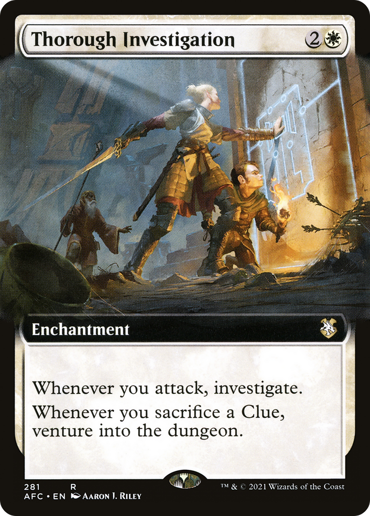 Thorough Investigation (Extended Art) (AFC-281) [Forgotten Realms Commander]