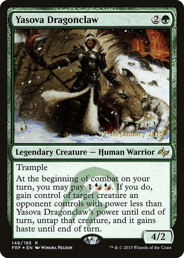 Yasova Dragonclaw (PRE-148S) [Fate Reforged Promos] Foil