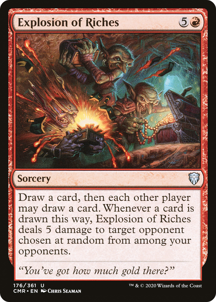 Explosion of Riches (CMR-176) [Commander Legends] Foil