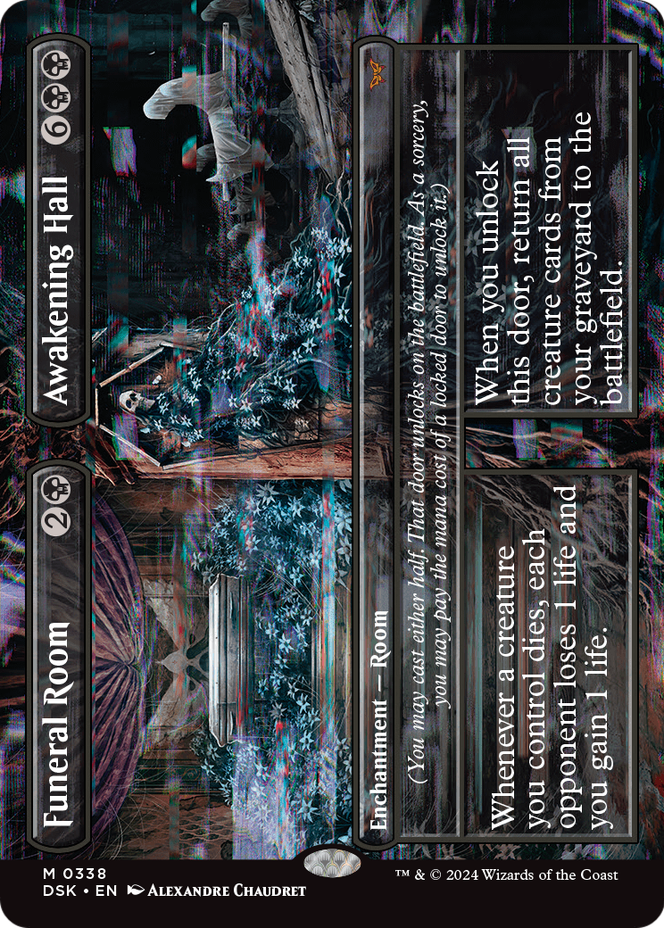 Funeral Room // Awakening Hall (Borderless) (DSK-338) [Duskmourn: House of Horror]