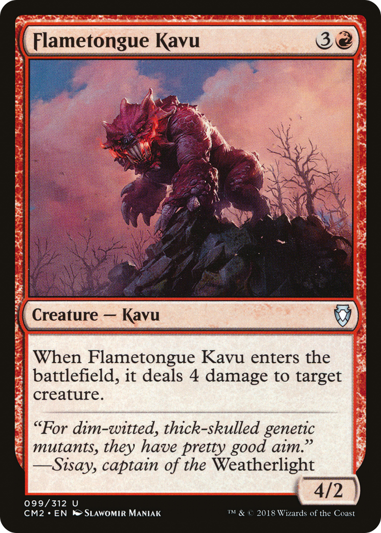 Flametongue Kavu (CM2-099) [Commander Anthology Volume II]