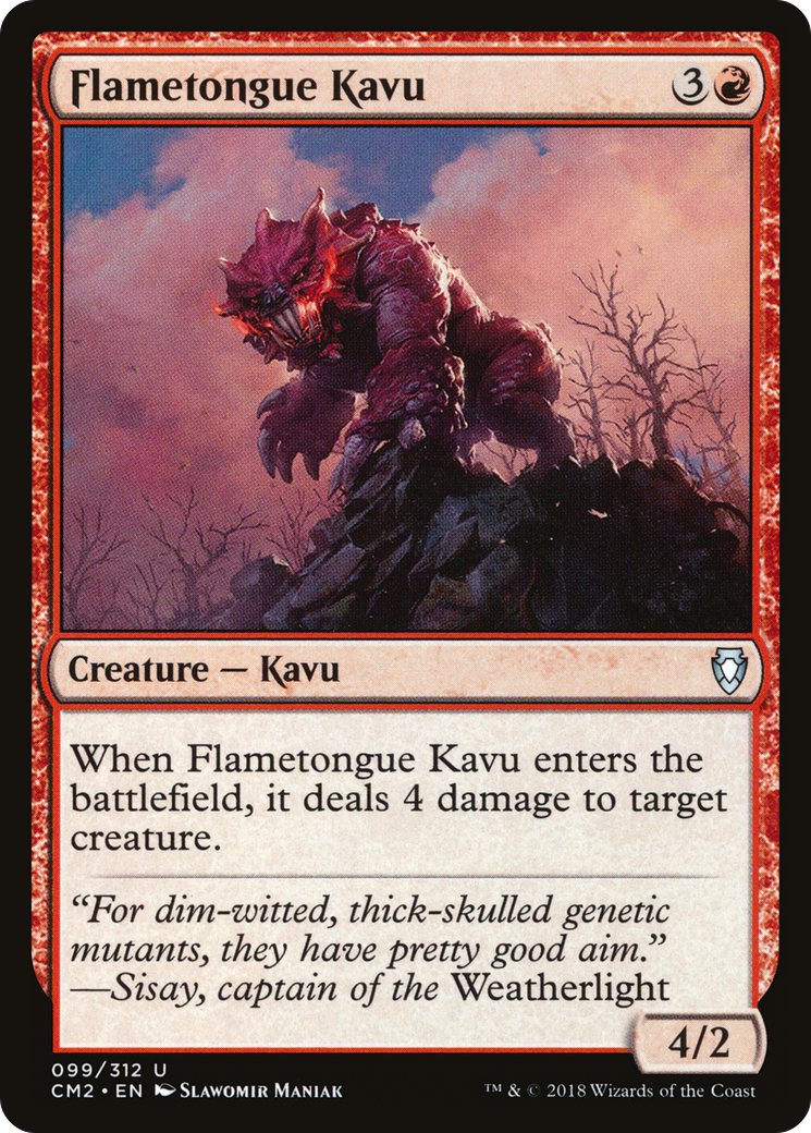 Flametongue Kavu (CM2-099) [Commander Anthology Volume II]