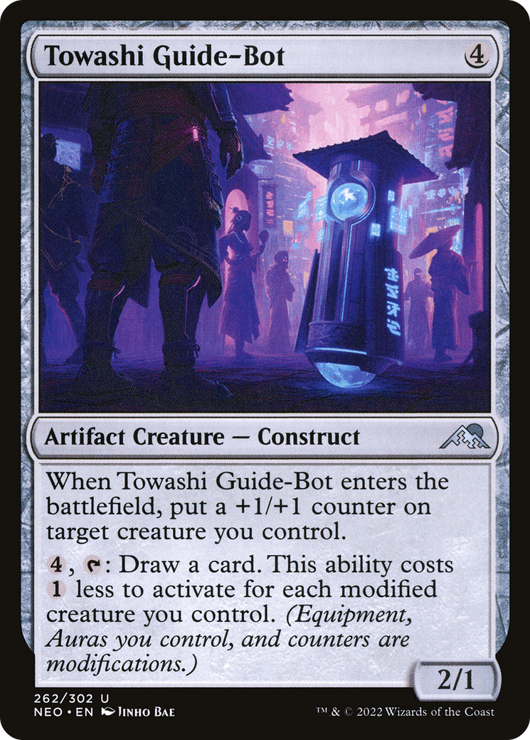 Towashi Guide-Bot (NEO-262) [Kamigawa: Neon Dynasty] Foil