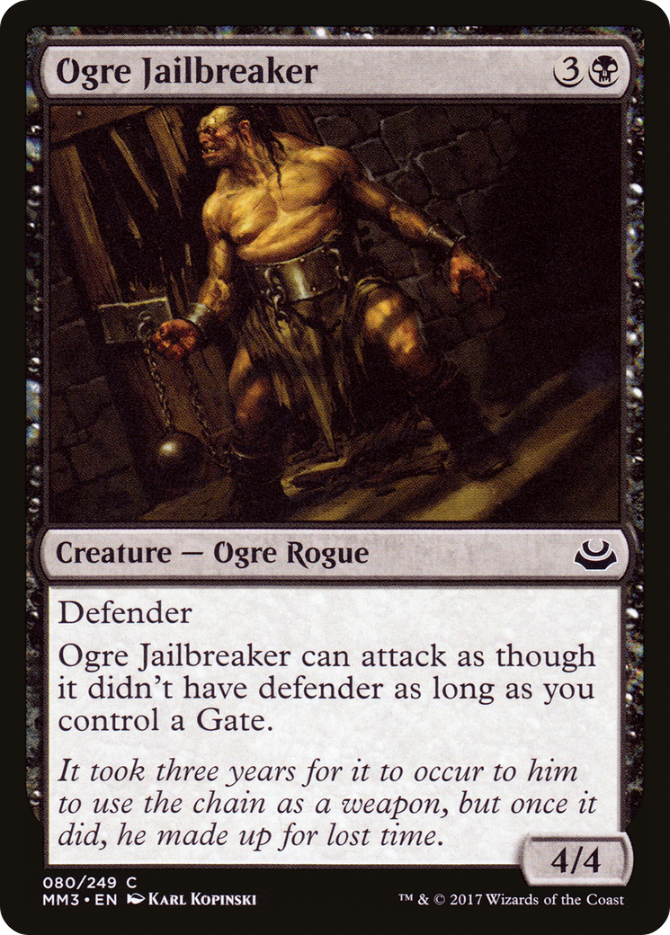 Ogre Jailbreaker (MM3-080) [Modern Masters 2017]