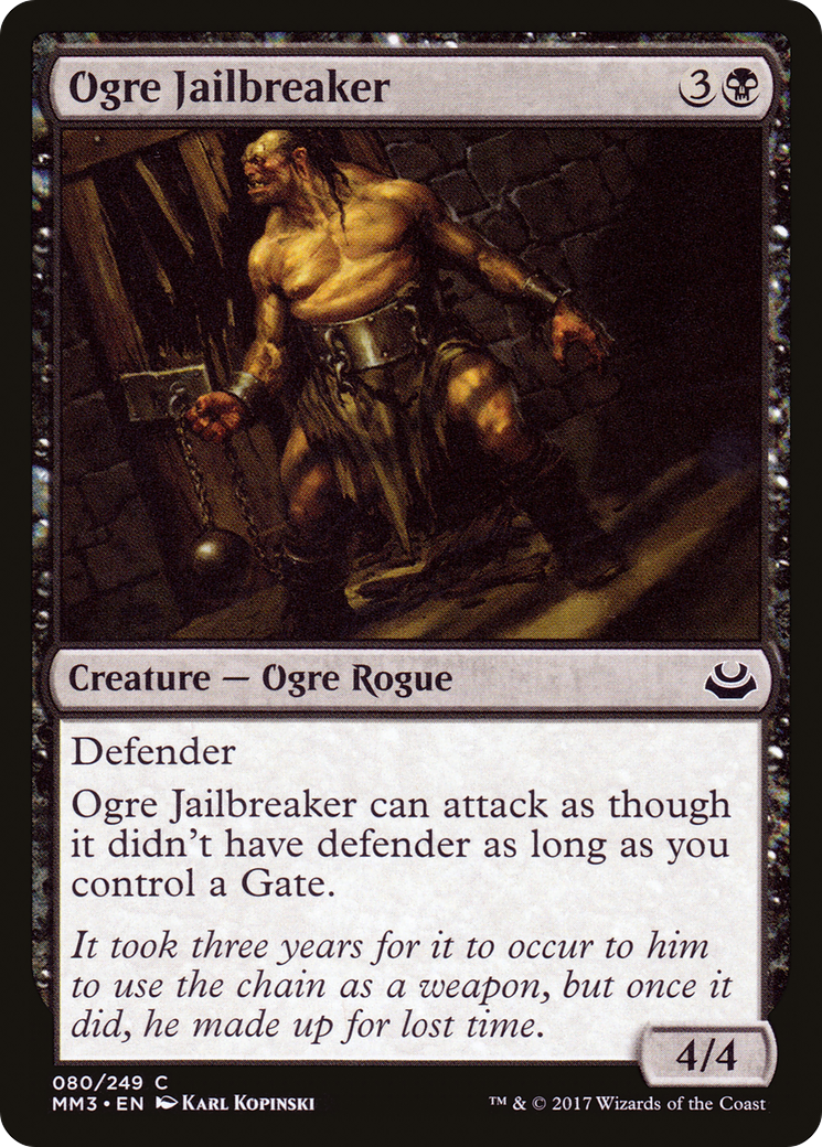 Ogre Jailbreaker (MM3-080) [Modern Masters 2017] Foil