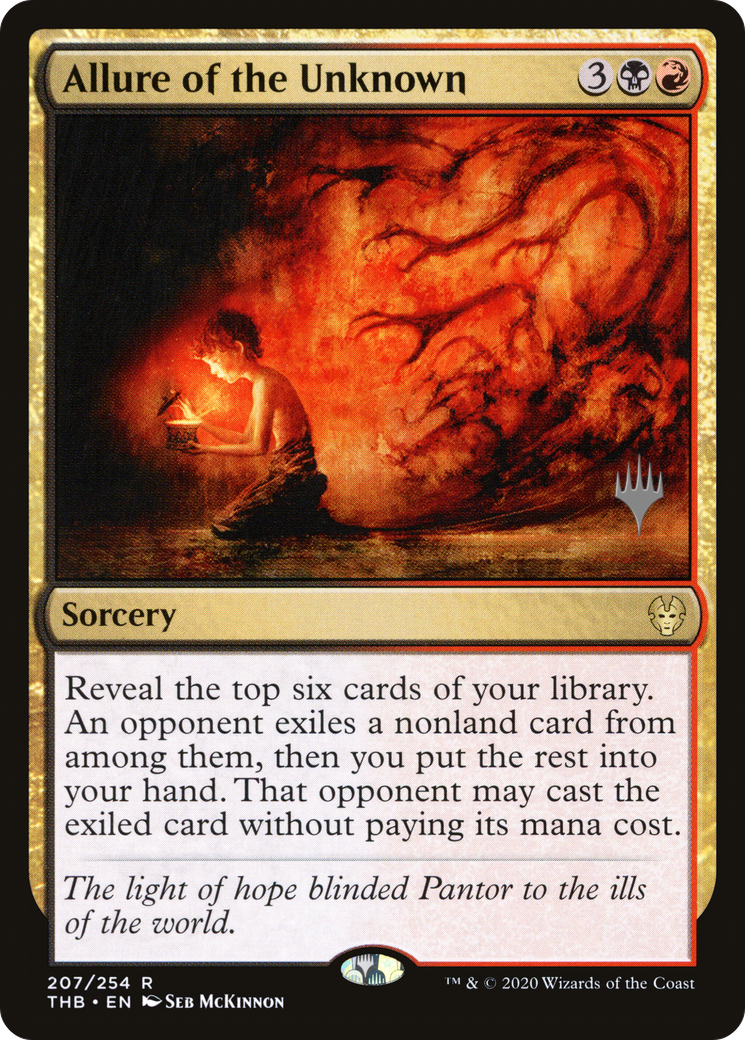 Allure of the Unknown (PPTHB-207P) [Promo Pack: Theros Beyond Death Promos]
