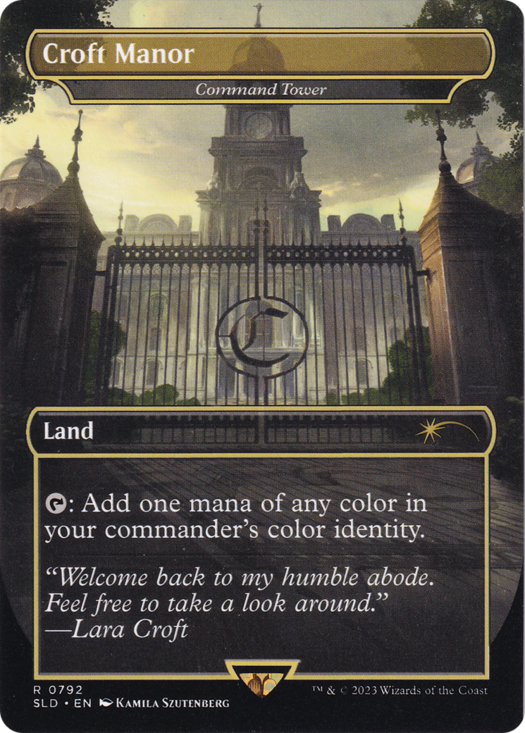 Command Tower (SLD-792) [Secret Lair Drop] / Croft Manor (Borderless)