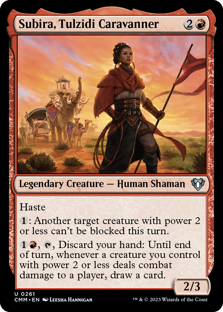 Subira, Tulzidi Caravanner (CMM-261) [Commander Masters] Foil