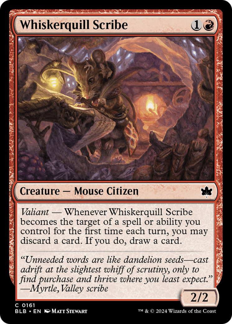 Whiskerquill Scribe (BLB-161) [Bloomburrow]