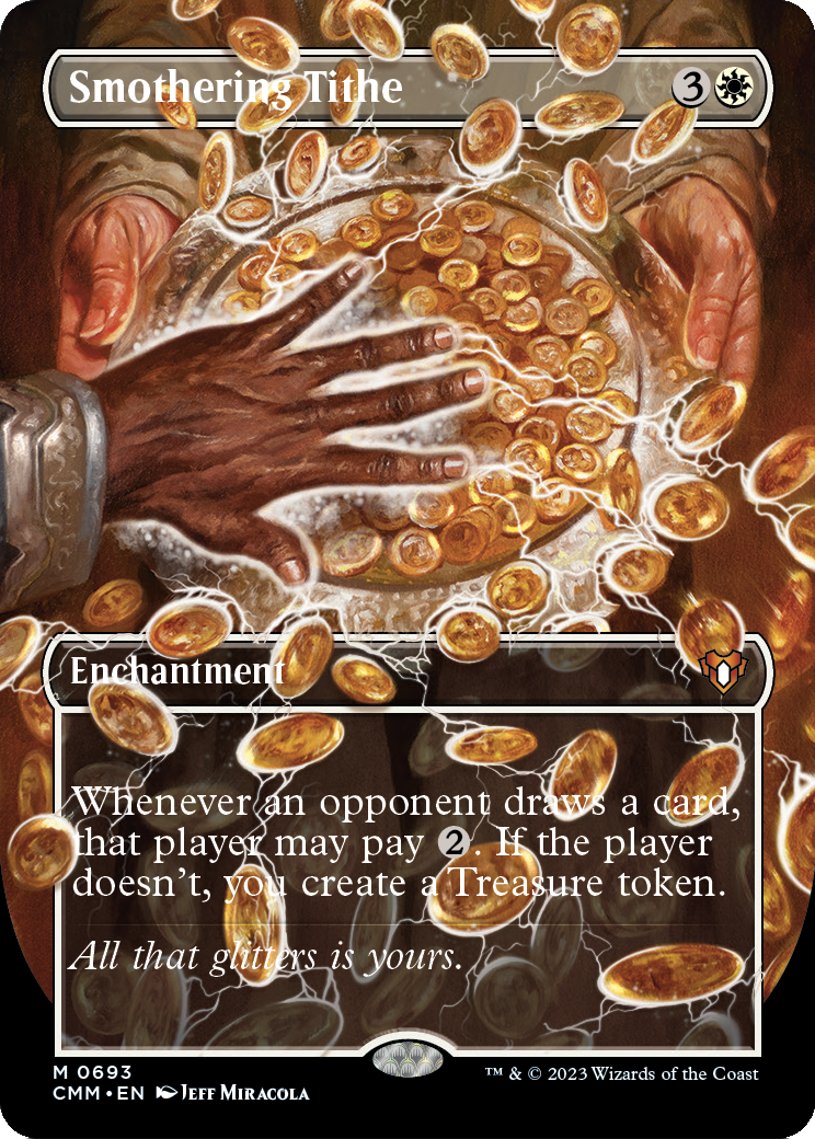 Smothering Tithe (Borderless) (CMM-693) [Commander Masters]