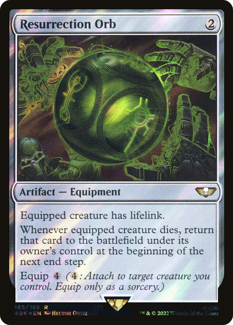 Resurrection Orb (Surge Foil) (40K-165) [Warhammer 40,000 Commander] Foil