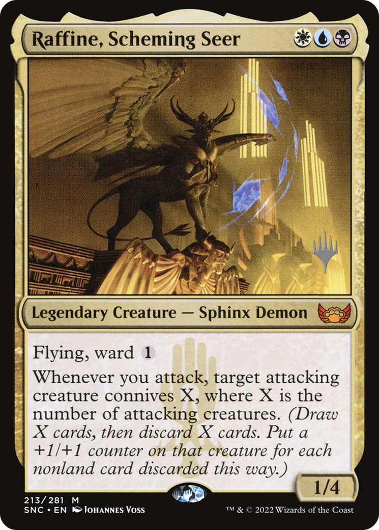 Raffine, Scheming Seer (PPSNC-213P) [Streets of New Capenna Promos] Foil
