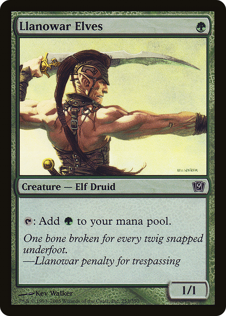 Llanowar Elves (9ED-253★) [9th Edition]