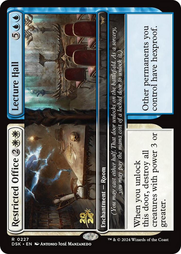 Restricted Office // Lecture Hall (PRE-227S) [Duskmourn: House of Horror Promos] Foil