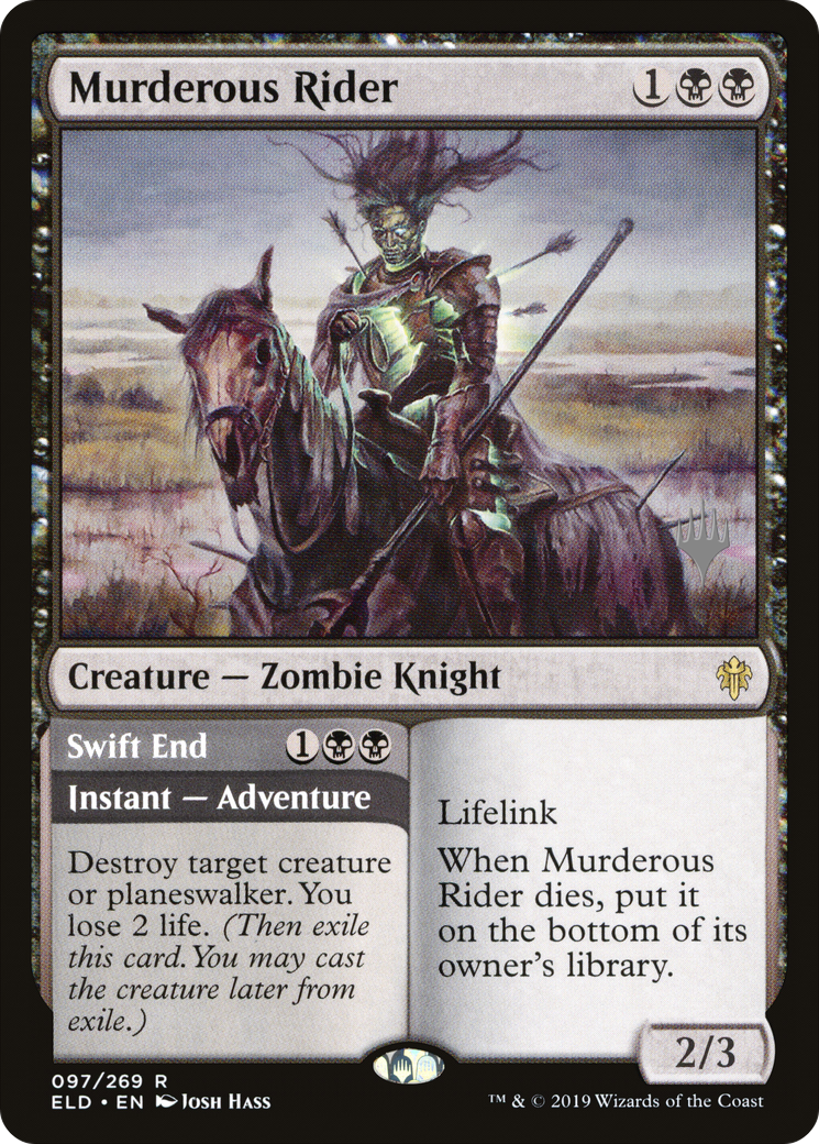 Murderous Rider (PPELD-97P) [Promo Pack: Throne of Eldraine Promos]