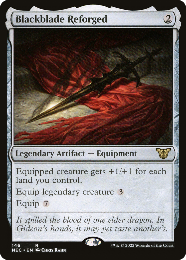 Blackblade Reforged (NEC-146) [Neon Dynasty Commander]