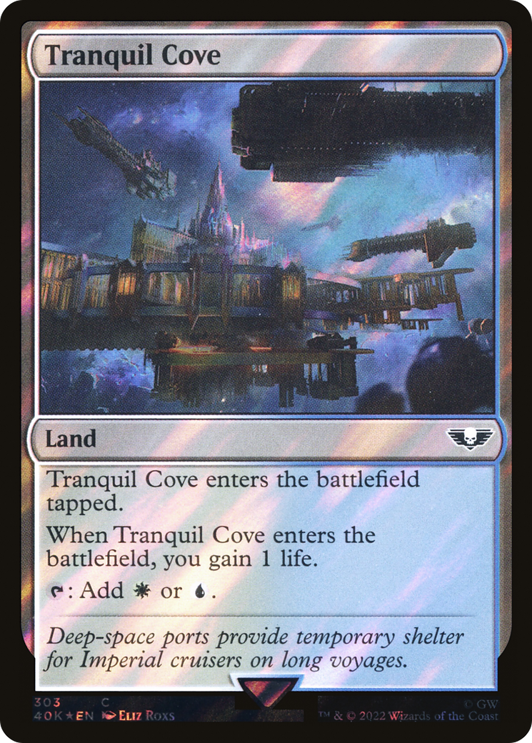 Tranquil Cove (Surge Foil) (40K-303) [Warhammer 40,000 Commander] Foil
