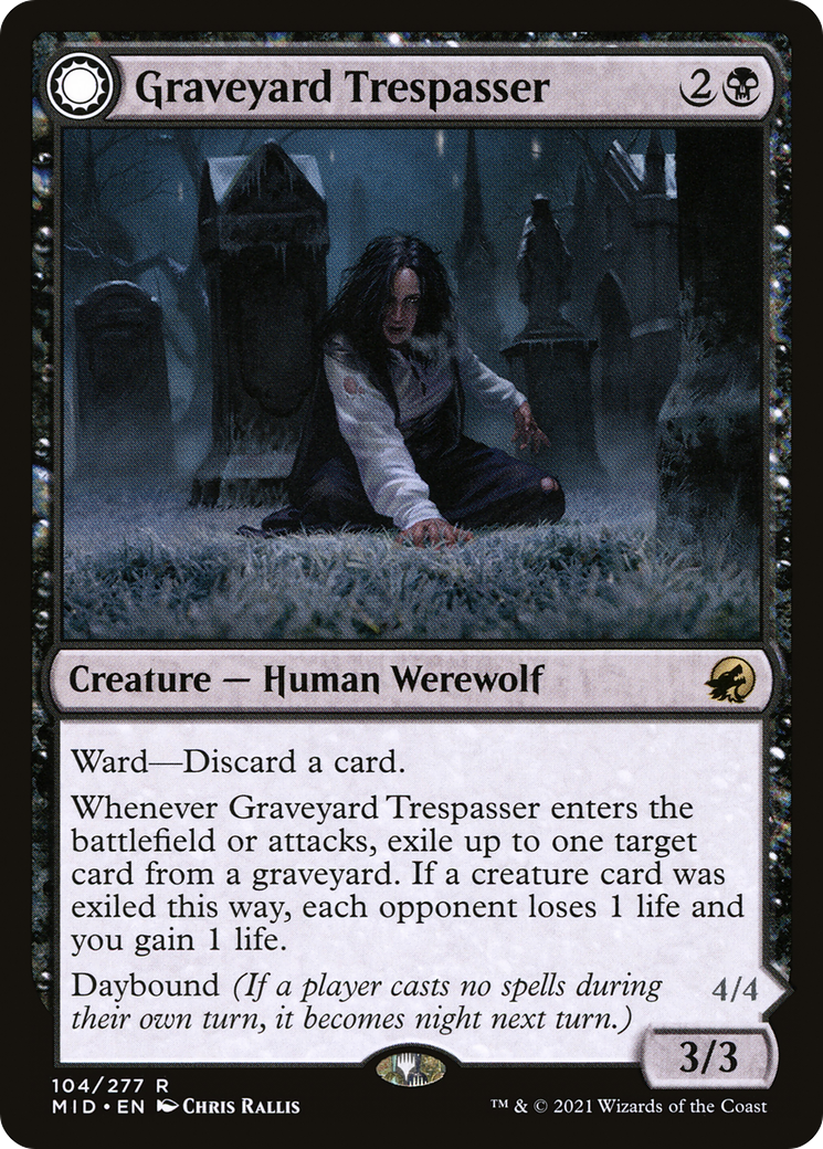 Graveyard Trespasser (MID-104) [Innistrad: Midnight Hunt]