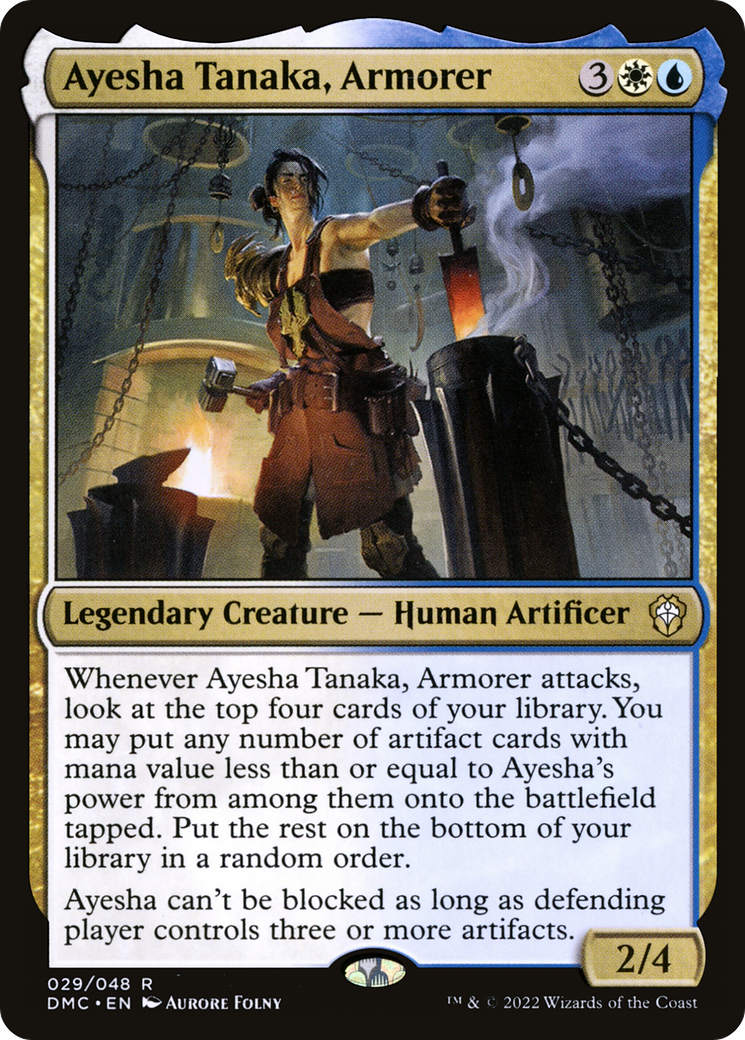 Ayesha Tanaka, Armorer (DMC-029) [Dominaria United Commander]