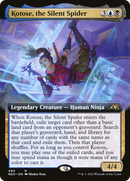Kotose, the Silent Spider (Extended Art) (NEO-490) [Kamigawa: Neon Dynasty]