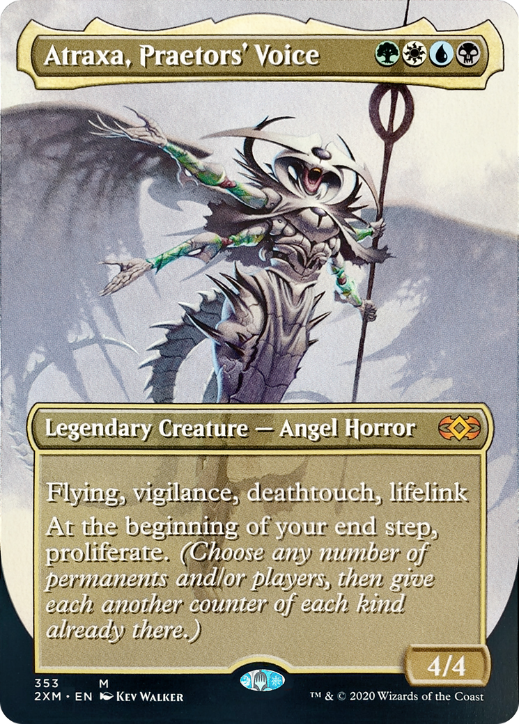 Atraxa, Praetors' Voice (Borderless) (2XM-353) (Borderless) [Double Masters]