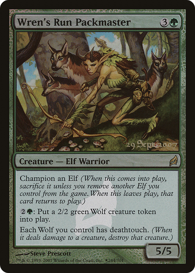 Wren's Run Packmaster (PRE-244★) [Lorwyn Promos] Foil