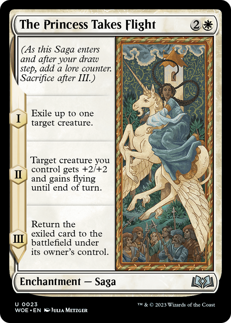 The Princess Takes Flight (WOE-023) [Wilds of Eldraine] Foil