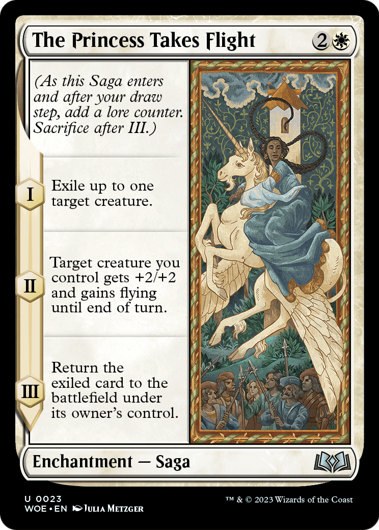 The Princess Takes Flight (WOE-023) [Wilds of Eldraine] Foil