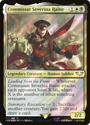 Commissar Severina Raine (Surge Foil) (40K-112) [Warhammer 40,000 Commander] Foil
