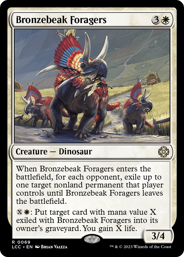 Bronzebeak Foragers (LCC-069) [The Lost Caverns of Ixalan Commander]