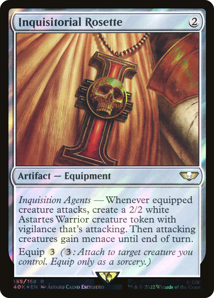 Inquisitorial Rosette (Surge Foil) (40K-159) [Warhammer 40,000 Commander] Foil