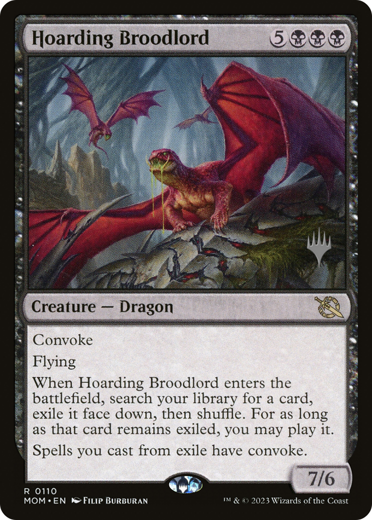Hoarding Broodlord (PPMOM-110P) [March of the Machine Promos]