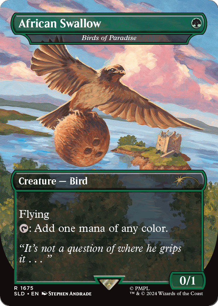 Birds of Paradise // Birds of Paradise (SLD-1675) (Borderless) [Secret Lair Drop] Foil
