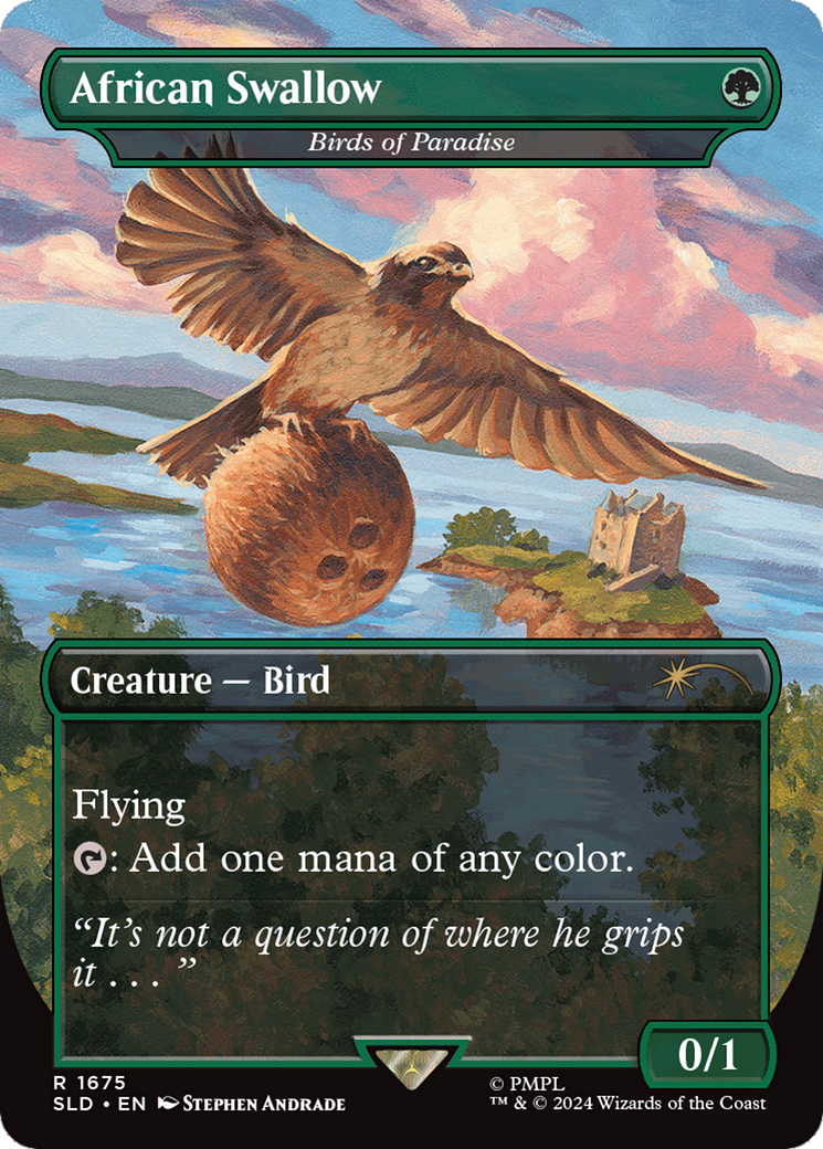 Birds of Paradise // Birds of Paradise (SLD-1675) [Secret Lair Drop] / African Swallow (Borderless)