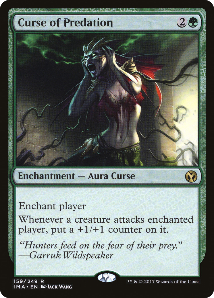 Curse of Predation (IMA-159) [Iconic Masters] Foil