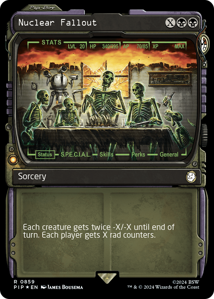 Nuclear Fallout (PIP-859) [Fallout]: (Showcase) Foil