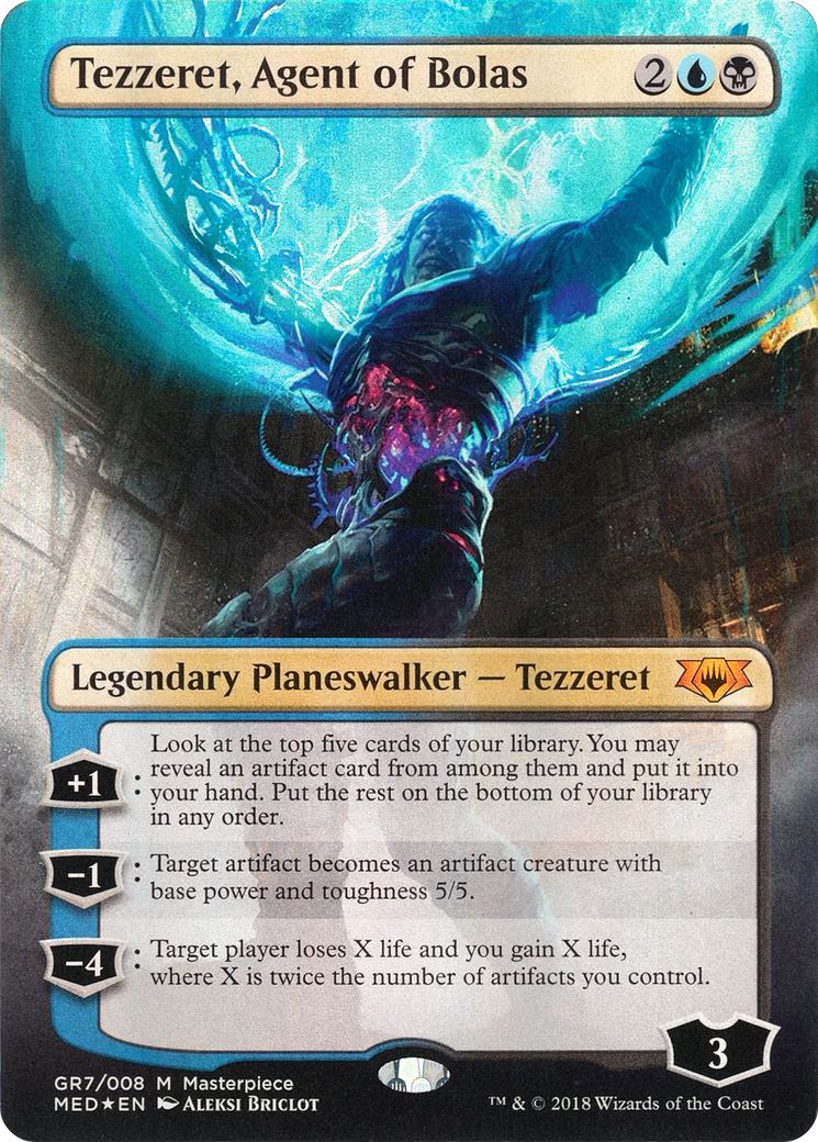 Tezzeret, Agent of Bolas (MED-GR7) (Borderless) [Mythic Edition] Foil