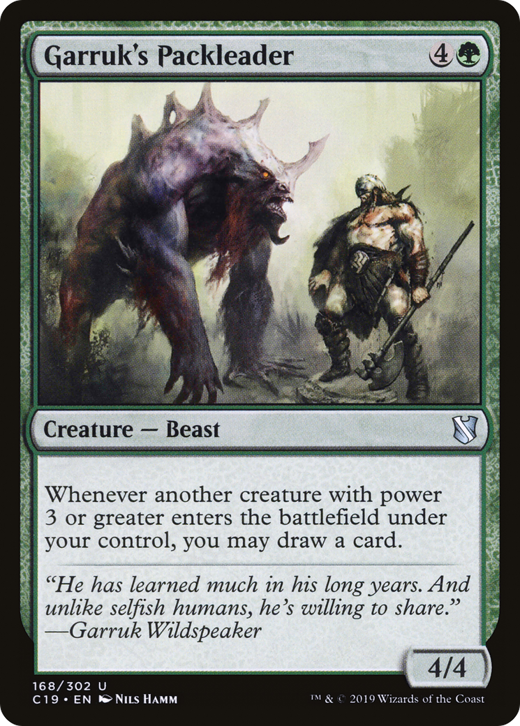 Garruk's Packleader (C19-168) [Commander 2019]