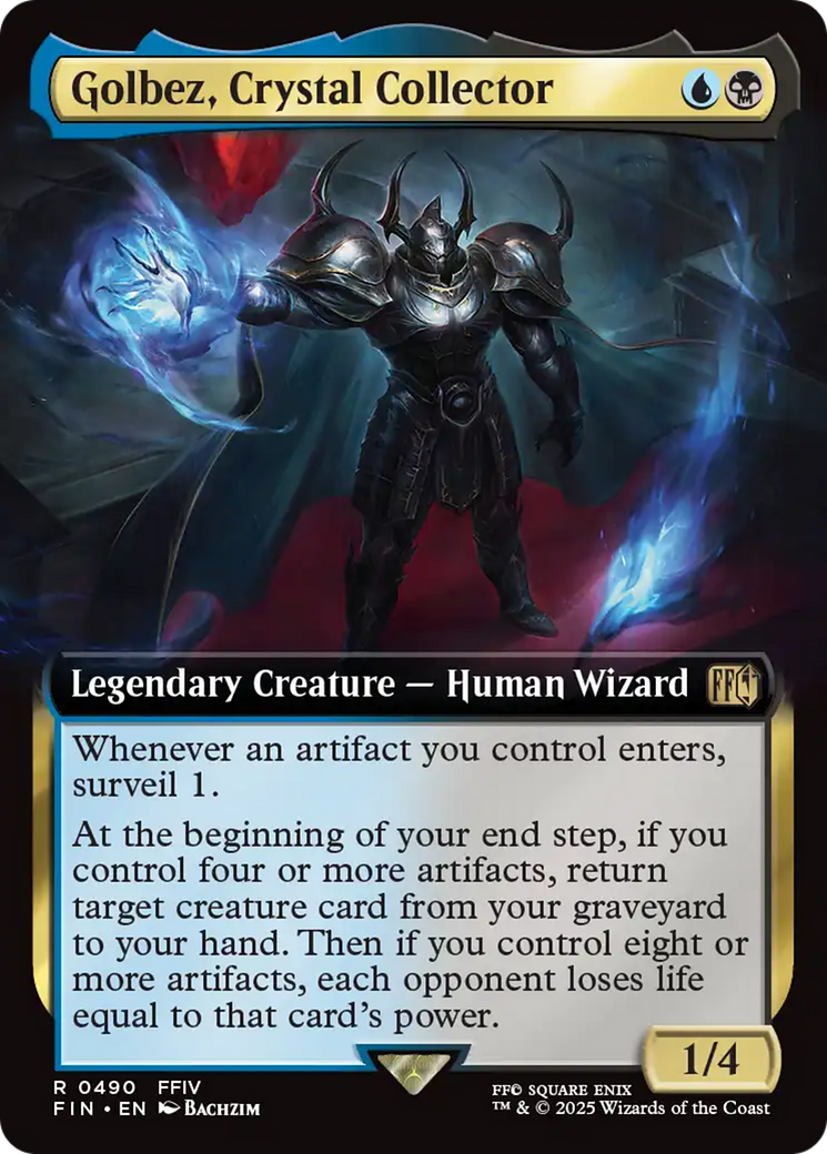 Golbez, Crystal Collector (Extended Art) (FIN-490) [FINAL FANTASY]: (Extended Art) Foil