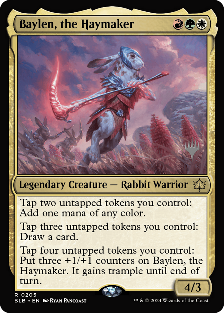 Baylen, the Haymaker (PPBLB-205P) [Bloomburrow Promos]