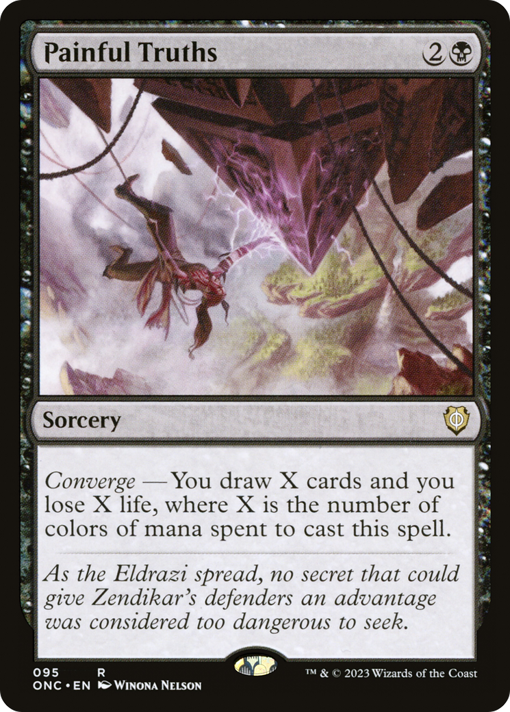 Painful Truths (ONC-095) [Phyrexia: All Will Be One Commander]