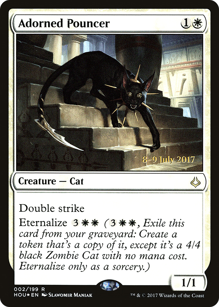 Adorned Pouncer (PRE-02S) [Hour of Devastation Promos] Foil