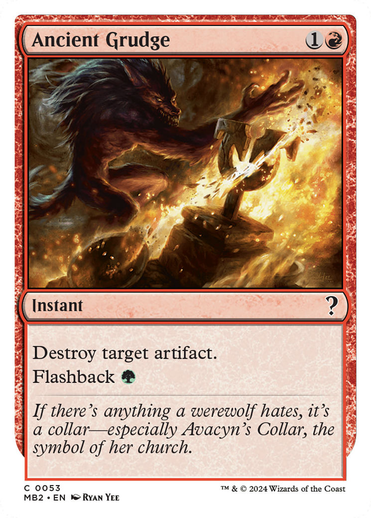 Ancient Grudge (MB2-053) [Mystery Booster 2]