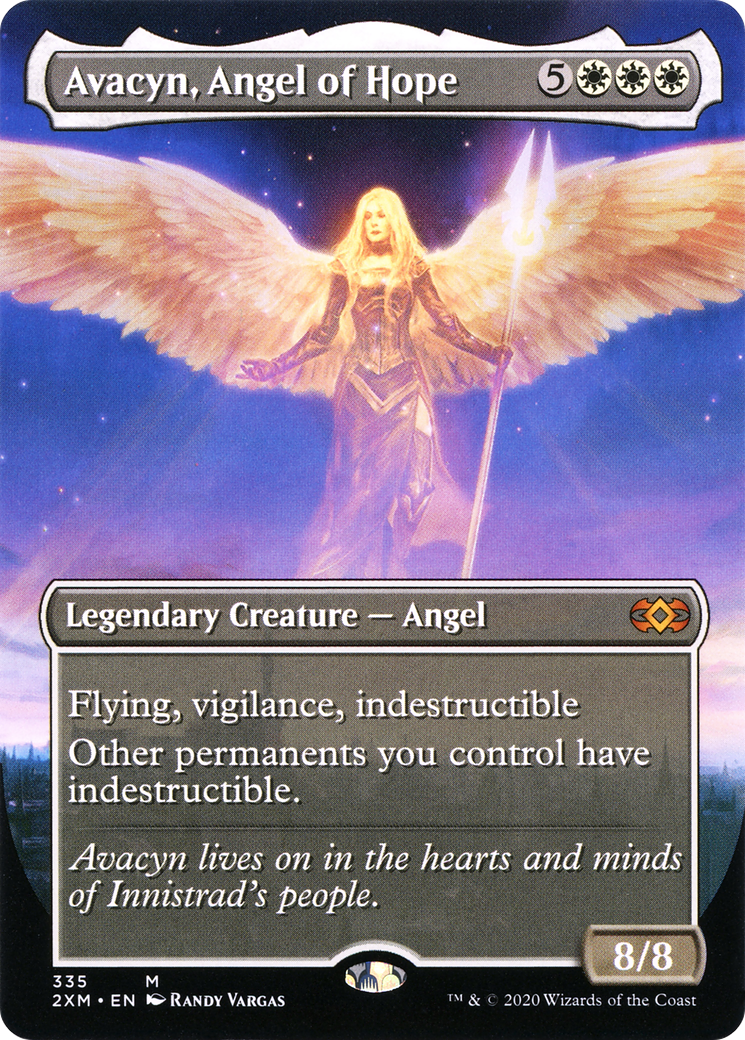 Avacyn, Angel of Hope (2XM-335) [Double Masters] (Borderless) Foil