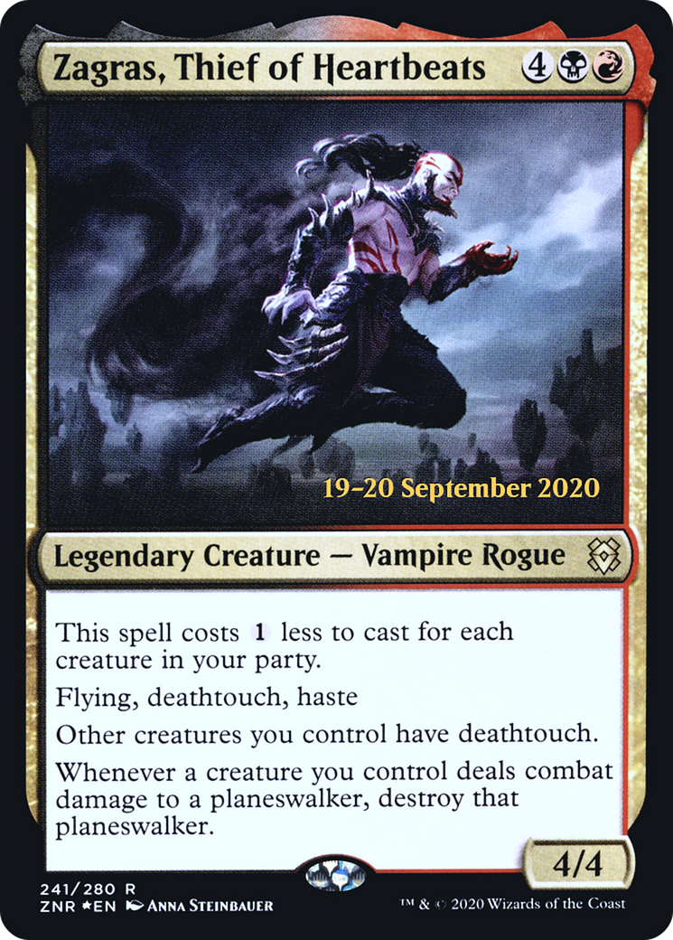 Zagras, Thief of Heartbeats (PRE-241S) [Zendikar Rising Promos] Foil