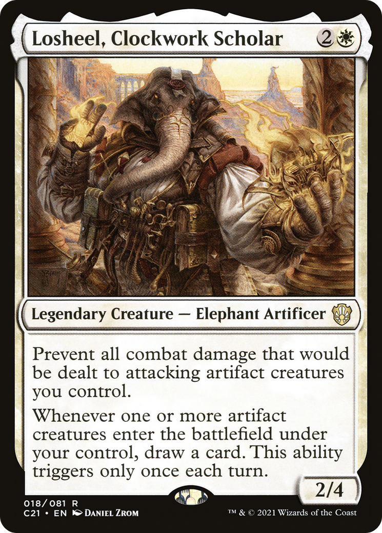 Losheel, Clockwork Scholar (C21-018) [Commander 2021]