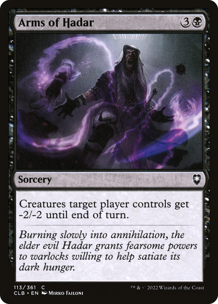 Arms of Hadar (CLB-113) [Commander Legends: Battle for Baldur's Gate]